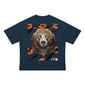 Steadfast Chicago Bears Unisex Drop Shoulder Cotton Tee | Navy